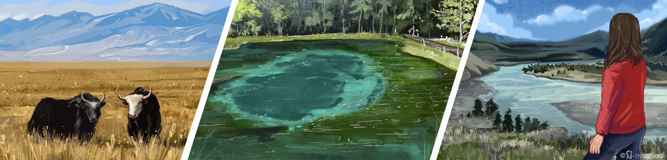 Весь Алтай: от бирюзовой Катуни до рыжих гор Марса